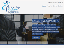 Tablet Screenshot of leadershipevolutiondynamics.com